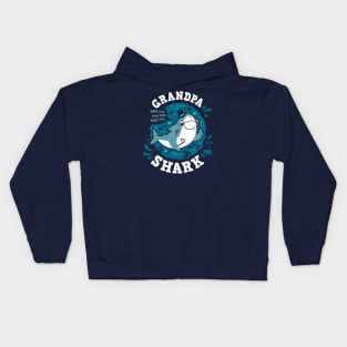 Grandpa Shark Kids Hoodie